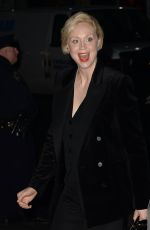 GWENDOLINE CHRISTIE Arrives at Late Show with Stephen Colbert in New York 12/04/2017