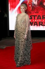 GWENDOLINE CHRISTIE at Star Wars: The Last Jedi Premiere in London 12/12/2017