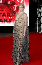 GWENDOLINE CHRISTIE at Star Wars: The Last Jedi Premiere in London 12/12/2017