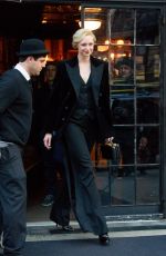 GWENDOLINE CHRISTIE Leaves Bowery Hotel in New York. 12/04/2017