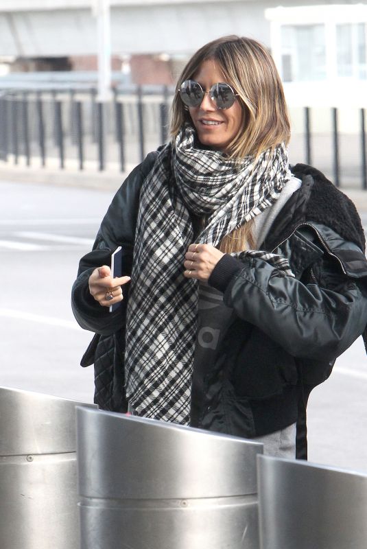 HAIDI KLUM at JFK Airport in New York 12/20/2017