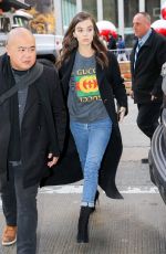 HAILEE STEINFELD at Jimmy Kimmel Live in New York 12/14/2017