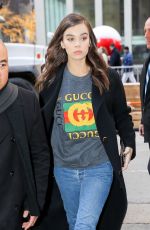 HAILEE STEINFELD at Tonight Show Starring Jimmy Fallon in New York 12/14/2017