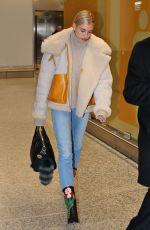 HAILEY BALDWIN at Pearson International Airport in Toronto 12/08/2017