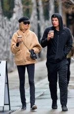 HAILEY CLAUSON and Julian Herrera Out for Coffees in New York 12/13/2017