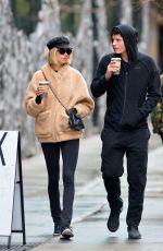 HAILEY CLAUSON and Julian Herrera Out for Coffees in New York 12/13/2017