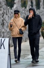 HAILEY CLAUSON and Julian Herrera Out for Coffees in New York 12/13/2017
