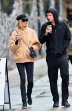 HAILEY CLAUSON and Julian Herrera Out for Coffees in New York 12/13/2017