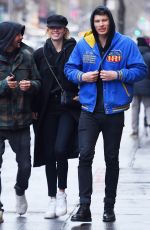 HAILEY CLAUSON and Jullien Herrera Out in New York 12/17/217