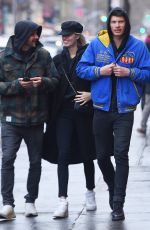 HAILEY CLAUSON and Jullien Herrera Out in New York 12/17/217