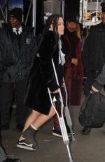 HALSEY Leaves Good Morning America in New York 12/19/2017