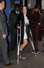 HALSEY Leaves Good Morning America in New York 12/19/2017