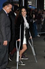 HALSEY Leaves Good Morning America in New York 12/19/2017