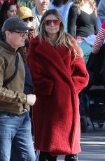 HEIDI KLUM Out in Disneyland in Anaheim 12/21/2017