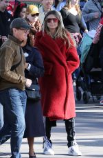 HEIDI KLUM Out in Disneyland in Anaheim 12/21/2017
