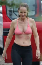 HELEN HUNT in Bikini Top on Vacation in Hawaii 12/20/2017