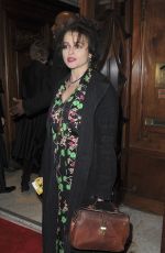 HELENA BONHAM CARTER at Hamilton Musical Press Night in London 12/21/2017