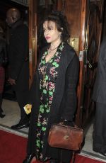 HELENA BONHAM CARTER at Hamilton Musical Press Night in London 12/21/2017