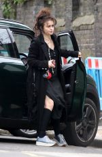 HELENA BONHAM CARTER Out and About in London 12/24/2017