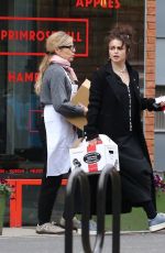 HELENA BONHAM CARTER Out and About in London 12/24/2017
