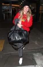HILARY DUFF and Matthew Coma at LAX Airport in Los Angeles 12/21/2017