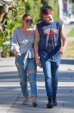 HILARY DUFF and Matthew Koma at Fairfax Flea Market in Studio City 12/03/2017