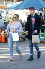 HILARY DUFF and Matthew Koma at Fairfax Flea Market in Studio City 12/03/2017
