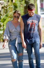 HILARY DUFF and Matthew Koma at Fairfax Flea Market in Studio City 12/03/2017