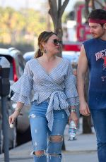 HILARY DUFF and Matthew Koma at Fairfax Flea Market in Studio City 12/03/2017