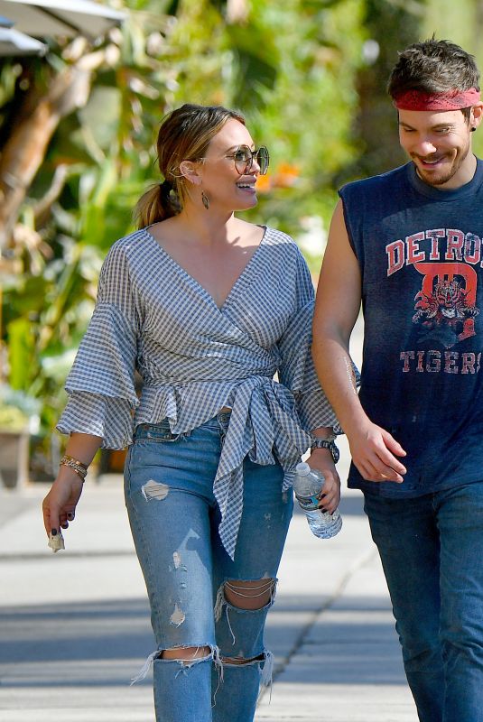 HILARY DUFF and Matthew Koma at Fairfax Flea Market in Studio City 12/03/2017