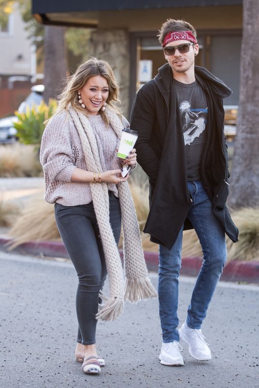 HILARY DUFF and Matthew Koma Out for Coffee in Studio City 12/05/2017