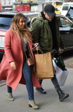 HILARY DUFF and Matthew Koma Out Shopping in New York 12/19/2017