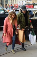 HILARY DUFF and Matthew Koma Out Shopping in New York 12/19/2017