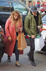 HILARY DUFF and Matthew Koma Out Shopping in New York 12/19/2017