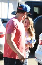 HILARY DUFF Arrives at a Gym in Los Angeles 12/13/2017