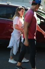 HILARY DUFF Arrives at a Gym in Los Angeles 12/13/2017