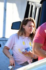 HILARY DUFF Arrives at a Gym in Los Angeles 12/13/2017