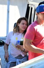 HILARY DUFF Arrives at a Gym in Los Angeles 12/13/2017