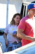 HILARY DUFF Arrives at a Gym in Los Angeles 12/13/2017