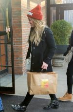 HILARY DUFF Arrives at Her Hotel in New York 12/20/2017