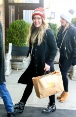 HILARY DUFF Arrives at Her Hotel in New York 12/20/2017
