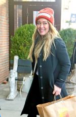HILARY DUFF Arrives at Her Hotel in New York 12/20/2017