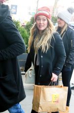 HILARY DUFF Arrives at Her Hotel in New York 12/20/2017
