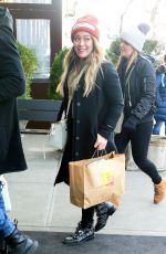 HILARY DUFF Arrives at Her Hotel in New York 12/20/2017