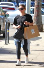 HILARY DUFF Leaves a Gym in Los Angeles 12/07/2017