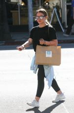 HILARY DUFF Leaves a Gym in Los Angeles 12/07/2017