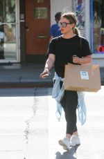 HILARY DUFF Leaves a Gym in Los Angeles 12/07/2017