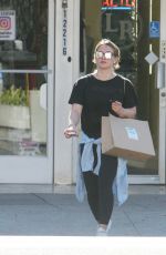 HILARY DUFF Leaves a Gym in Los Angeles 12/07/2017