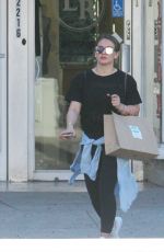 HILARY DUFF Leaves a Gym in Los Angeles 12/07/2017