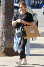 HILARY DUFF Leaves a Gym in Los Angeles 12/07/2017